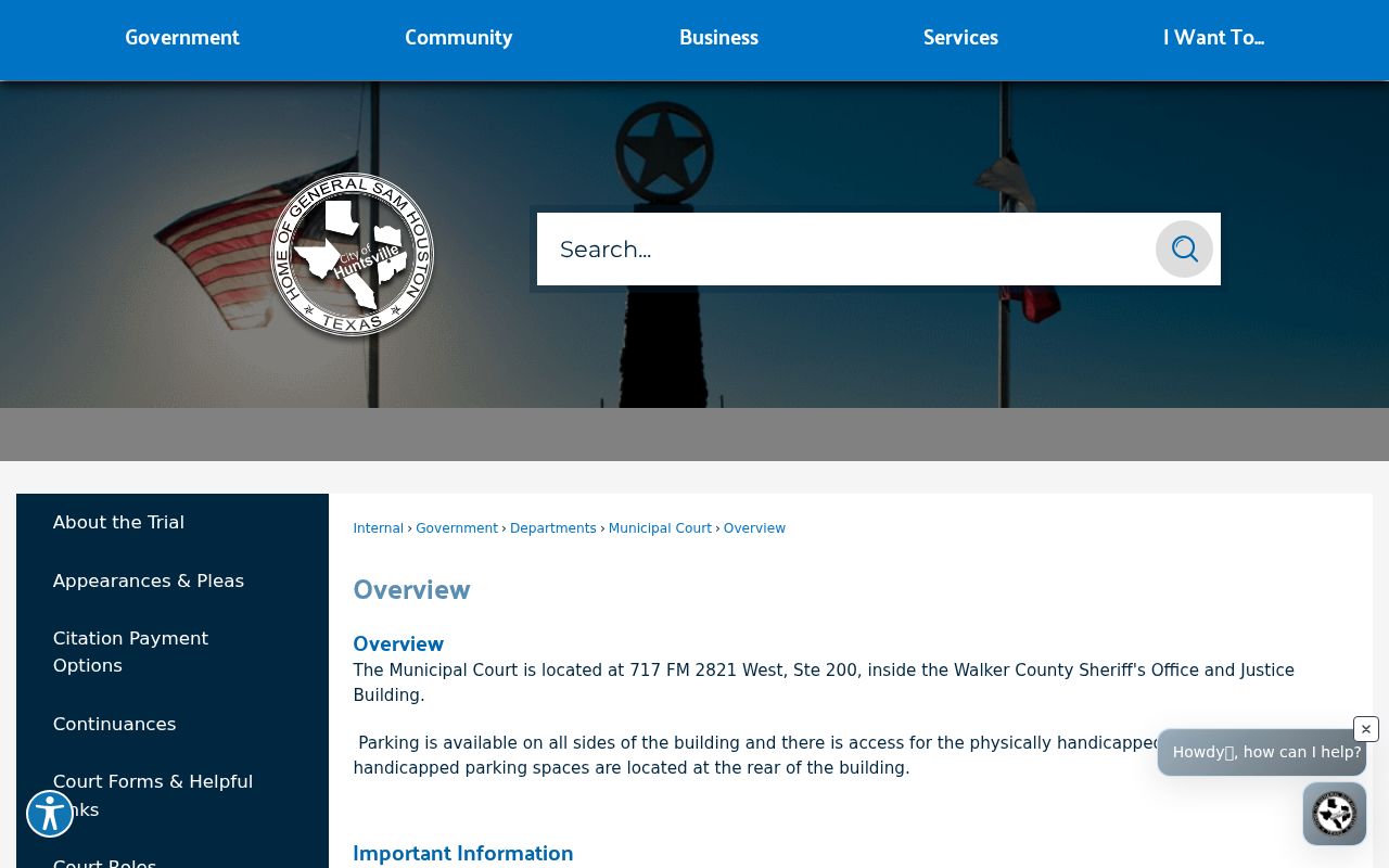Walker County municipal warrant questions at the Huntsville court building