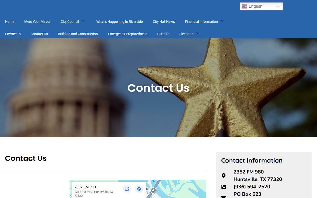 Riverside warrant records contact details from the official city office page